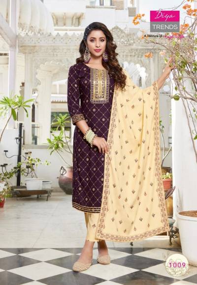 Alveera Vol 1 By Diya Trendz Fancy Casual Wear Kurti With Pant And Dupatta Collection